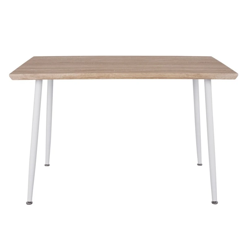 ΤΡΑΠΕΖΙ ΤΡΑΠΕΖΑΡΙΑΣ PALOMA HM8334.02, 120X70X76,5- SONOMA, ΛΕΥΚΑ ΠΟΔΙΑ