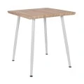 ΤΡΑΠΕΖΙ ΤΡΑΠΕΖΑΡΙΑΣ PALOMA HM8335.02, 70Χ70X76,5, SONOMA, ΛΕΥΚΑ ΠΟΔΙΑ