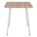 ΤΡΑΠΕΖΙ ΤΡΑΠΕΖΑΡΙΑΣ PALOMA HM8335.02, 70Χ70X76,5, SONOMA, ΛΕΥΚΑ ΠΟΔΙΑ