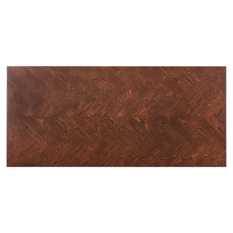 ΤΡΑΠΕΖΙ ΤΡΑΠΕΖΑΡΙΑΣ RIMER HM9742 MDF ΜΕ ΚΑΠΛΑΜΑ ΦΡΑΞΙΝΟΥ-ΚΑΡΥΔΙ ΧΡΩΜΑ 220X100x75Yεκ.