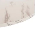 ΤΡΑΠΕΖΙ ΤΡΑΠΕΖΑΡΙΑΣ ROLLO HM9421.11 ΣΤΡΟΓΓΥΛΟ WHITE MARBLE Φ90x74Υεκ.
