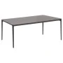ΤΡΑΠΕΖΙ ΤΡΑΠΕΖΑΡΙΑΣ STAD HM6557.01 ΓΚΡΙ ΑΛΟΥΜΙΝΙΟ & SINTERED STONE TOP 180x90x74Υεκ