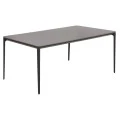 ΤΡΑΠΕΖΙ ΤΡΑΠΕΖΑΡΙΑΣ STAD HM6557.01 ΓΚΡΙ ΑΛΟΥΜΙΝΙΟ & SINTERED STONE TOP 180x90x74Υεκ