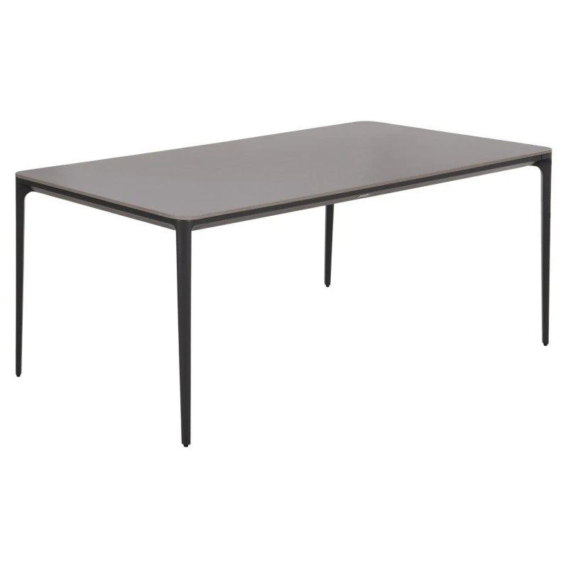 ΤΡΑΠΕΖΙ ΤΡΑΠΕΖΑΡΙΑΣ STAD HM6557.01 ΓΚΡΙ ΑΛΟΥΜΙΝΙΟ & SINTERED STONE TOP 180x90x74Υεκ
