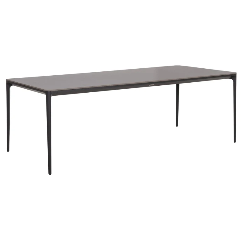 ΤΡΑΠΕΖΙ ΤΡΑΠΕΖΑΡΙΑΣ STAD HM6558.01 ΓΚΡΙ ΑΛΟΥΜΙΝΙΟ & SINTERED STONE TOP 220x100x74Υεκ