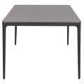 ΤΡΑΠΕΖΙ ΤΡΑΠΕΖΑΡΙΑΣ STAD HM6558.01 ΓΚΡΙ ΑΛΟΥΜΙΝΙΟ & SINTERED STONE TOP 220x100x74Υεκ