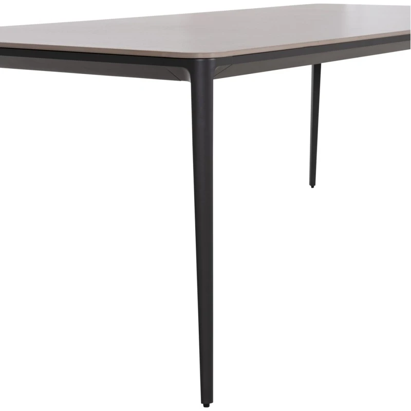 ΤΡΑΠΕΖΙ ΤΡΑΠΕΖΑΡΙΑΣ STAD HM6558.01 ΓΚΡΙ ΑΛΟΥΜΙΝΙΟ & SINTERED STONE TOP 220x100x74Υεκ