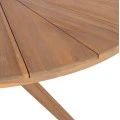 ΤΡΑΠΕΖΙ ΤΡΑΠΕΖΑΡΙΑΣ ΣΤΡΟΓΓΥΛΟ CORTEN HM6443 ΞΥΛΟ ΑΚΑΚΙΑΣ ΣΕ ΦΥΣΙΚΟ Φ140x76Υεκ.