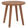 TΡΑΠΕΖΙ ΤΡΑΠΕΖΑΡΙΑΣ ΣΤΡΟΓΓΥΛΟ DANTE HM6379 ΞΥΛΟ TEAK Φ80x75Υεκ.
