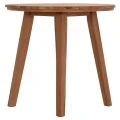 TΡΑΠΕΖΙ ΤΡΑΠΕΖΑΡΙΑΣ ΣΤΡΟΓΓΥΛΟ DANTE HM6379 ΞΥΛΟ TEAK Φ80x75Υεκ.