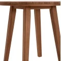 TΡΑΠΕΖΙ ΤΡΑΠΕΖΑΡΙΑΣ ΣΤΡΟΓΓΥΛΟ DANTE HM6379 ΞΥΛΟ TEAK Φ80x75Υεκ.