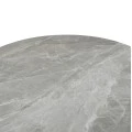 ΤΡΑΠΕΖΙ ΤΡΑΠΕΖΑΡΙΑΣ ΣΤΡΟΓΓΥΛΟ ERAGON HM18460.03 SINT. STONE ΣΕ ΓΚΡΙ ΜΑΡΜΑΡΟ Φ120x75Υεκ