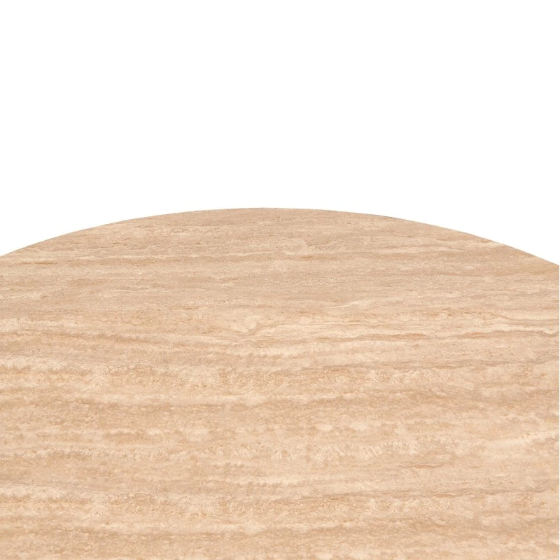 ΤΡΑΠΕΖΙ ΤΡΑΠΕΖΑΡΙΑΣ ΣΤΡΟΓΓΥΛΟ ERAGON HM18460.04 SINT.STONE ΤΡΑΒΕΡΤΙΝΑ Φ120x75Υεκ