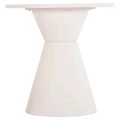ΤΡΑΠΕΖΙ ΤΡΑΠΕΖΑΡΙΑΣ ΣΤΡΟΓΓΥΛΟ ΣΕΙΡΑ SANTORINI HM18055 MDF ΥΠΟΛΕΥΚΟ ΧΡΩΜΑ Φ77x76Υεκ.