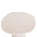 ΤΡΑΠΕΖΙ ΤΡΑΠΕΖΑΡΙΑΣ ΣΤΡΟΓΓΥΛΟ ΣΕΙΡΑ SANTORINI HM18055 MDF ΥΠΟΛΕΥΚΟ ΧΡΩΜΑ Φ77x76Υεκ.