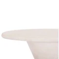 ΤΡΑΠΕΖΙ ΤΡΑΠΕΖΑΡΙΑΣ ΣΤΡΟΓΓΥΛΟ ΣΕΙΡΑ SANTORINI HM18055 MDF ΥΠΟΛΕΥΚΟ ΧΡΩΜΑ Φ77x76Υεκ.