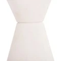 ΤΡΑΠΕΖΙ ΤΡΑΠΕΖΑΡΙΑΣ ΣΤΡΟΓΓΥΛΟ ΣΕΙΡΑ SANTORINI HM18055 MDF ΥΠΟΛΕΥΚΟ ΧΡΩΜΑ Φ77x76Υεκ.