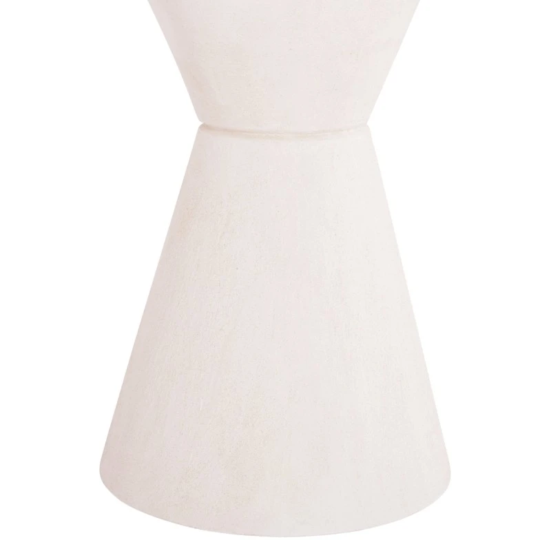 ΤΡΑΠΕΖΙ ΤΡΑΠΕΖΑΡΙΑΣ ΣΤΡΟΓΓΥΛΟ ΣΕΙΡΑ SANTORINI HM18055 MDF ΥΠΟΛΕΥΚΟ ΧΡΩΜΑ Φ77x76Υεκ.