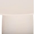 ΤΡΑΠΕΖΙ ΤΡΑΠΕΖΑΡΙΑΣ ΣΤΡΟΓΓΥΛΟ SEPPO HM18154.02 FIBER CEMENT ΛΕΥΚΟ--Φ119,5x75,5Υεκ.