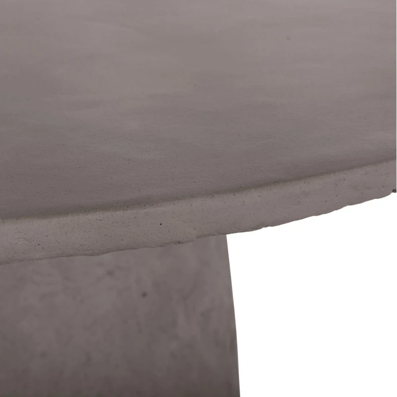 ΤΡΑΠΕΖΙ ΤΡΑΠΕΖΑΡΙΑΣ ΣΤΡΟΓΓΥΛΟ SEPPO HM18154.03 FIBER CEMENT ΣΕ ΓΚΡΙ--Φ119,5x75,5Υεκ.