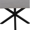 ΤΡΑΠΕΖΙ ΤΡΑΠΕΖΑΡΙΑΣ SYNTEC HM9308.03 SINTERED STONE ΓΚΡΙ ΜΕΤΑΛΛΙΚΑ ΠΟΔΙΑ 160x90x75Υεκ.