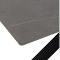 ΤΡΑΠΕΖΙ ΤΡΑΠΕΖΑΡΙΑΣ SYNTEC HM9308.03 SINTERED STONE ΓΚΡΙ ΜΕΤΑΛΛΙΚΑ ΠΟΔΙΑ 160x90x75Υεκ.