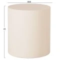 ΤΡΑΠΕΖΙ ΒΟΗΘΗΤΙΚΟ FIBER CEMENT ΣΤΡΟΓΓΥΛΟ KYOKO HM6592.02 ΜΠΕΖ Φ40x43Υεκ.