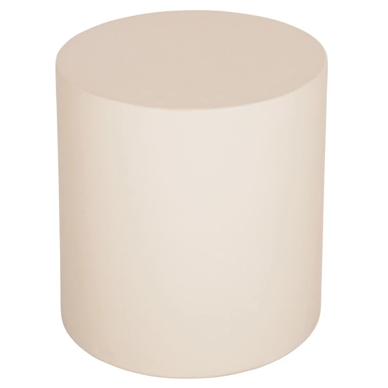 ΤΡΑΠΕΖΙ ΒΟΗΘΗΤΙΚΟ FIBER CEMENT ΣΤΡΟΓΓΥΛΟ KYOKO HM6592.02 ΜΠΕΖ Φ40x43Υεκ.