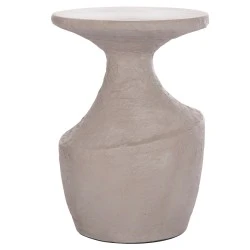 ΤΡΑΠΕΖΙ ΒΟΗΘΗΤΙΚΟ REBON HM18156.03L FIBER CEMENT ΣΕ ΓΚΡΙ--Φ40x56.5Υεκ.