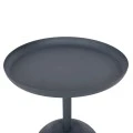 ΤΡΑΠΕΖΙ ΒΟΗΘΗΤΙΚΟ ΣΤΡΟΓΓΥΛΟ DELBEL HM4261.05 ΜΕΤΑΛΛΟ ΜΠΛΕ ΣΚΟΥΡΟ Φ39,5x53,5Υ εκ.
