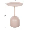 ΤΡΑΠΕΖΙ ΒΟΗΘΗΤΙΚΟ ΣΤΡΟΓΓΥΛΟ DELBEL HM4265.10 ΜΕΤΑΛΛΟ ΣΕ ΕΚΡΟΥ Φ45,5x58,5 εκ.