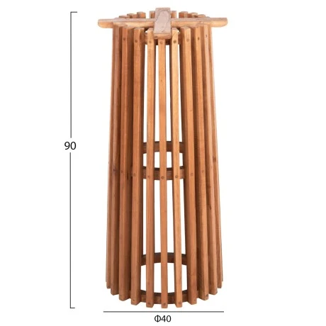 ΒΑΣΗ BAR STAND ΕΣΩΤ.ΧΩΡΟΥ ΜΕΣ.ΥΨΟΥΣ ΣΤΡΟΓΓΥΛΗ FRANTZ HM9857.11 MINDI ΞΥΛΟ ΣΕ ΦΥΣΙΚΟ Φ40x90Υεκ.