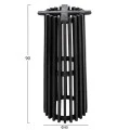 ΒΑΣΗ BAR STAND ΕΣΩΤ.ΧΩΡΟΥ ΜΕΣ.ΥΨΟΥΣ ΣΤΡΟΓΓΥΛΗ FRANTZ HM9857.12 MINDI ΞΥΛΟ ΣΕ ΜΑΥΡΟ Φ40x90Υεκ.