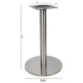ΒΑΣΗ INOX Φ40x72 εκ.ΥΨΟΣ HM419