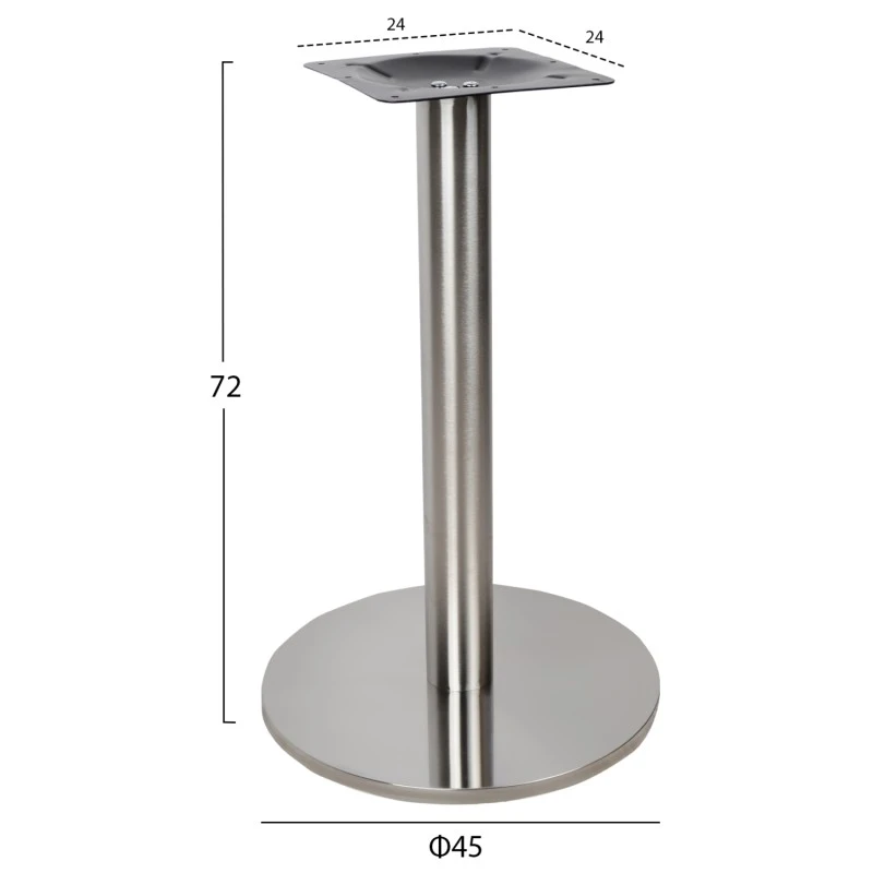 ΒΑΣΗ INOX Φ40x72 εκ.ΥΨΟΣ HM419