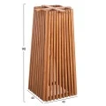 ΒΑΣΗ ΜΠΑΡ ΤΕΤΡΑΓΩΝΗ FRANTZ HM9858.11 ΞΥΛΟ MINDI-ΦΥΣΙΚΟ 40x40x90Yεκ