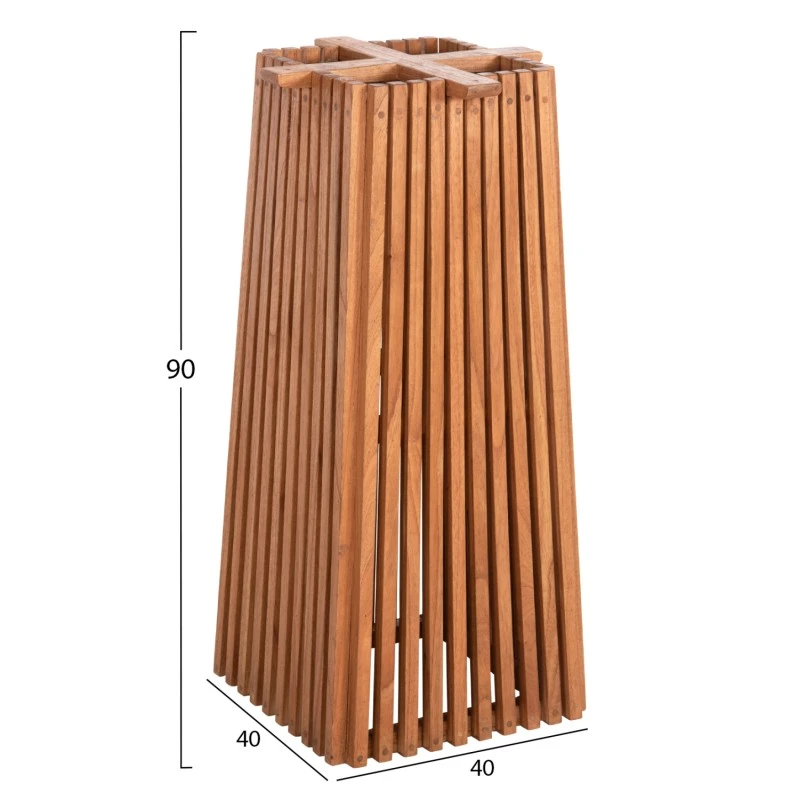 ΒΑΣΗ ΜΠΑΡ ΤΕΤΡΑΓΩΝΗ FRANTZ HM9858.11 ΞΥΛΟ MINDI-ΦΥΣΙΚΟ 40x40x90Yεκ