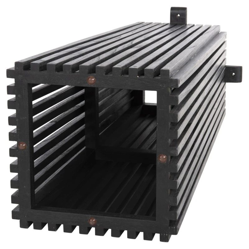 ΒΑΣΗ ΜΠΑΡ ΤΕΤΡΑΓΩΝΗ FRANTZ HM9858.12 ΞΥΛΟ MINDI-ΜΑΥΡΟ 40x40x90Yεκ