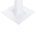 ΒΑΣΗ ΟΜΠΡΕΛΑΣ Φ60mm x 51Υεκ ΜΕΤΑΛΛΙΚΗ ΒΙΔΩΤΗ ΓΙΑ ΣΤΥΛΟ ΕΩΣ Φ60 HM6011 ΛΕΥΚΗ