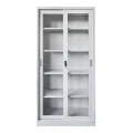 ΒΙΒΛΙΟΘΗΚΗ ΜΕ ΣΥΡΟΜΕΝΕΣ ΠΟΡΤΕΣ SIDER HM6632.02 ΜΕΤΑΛΛΙΚΗ ΛΕΥΚΗ 90x40x185Υεκ