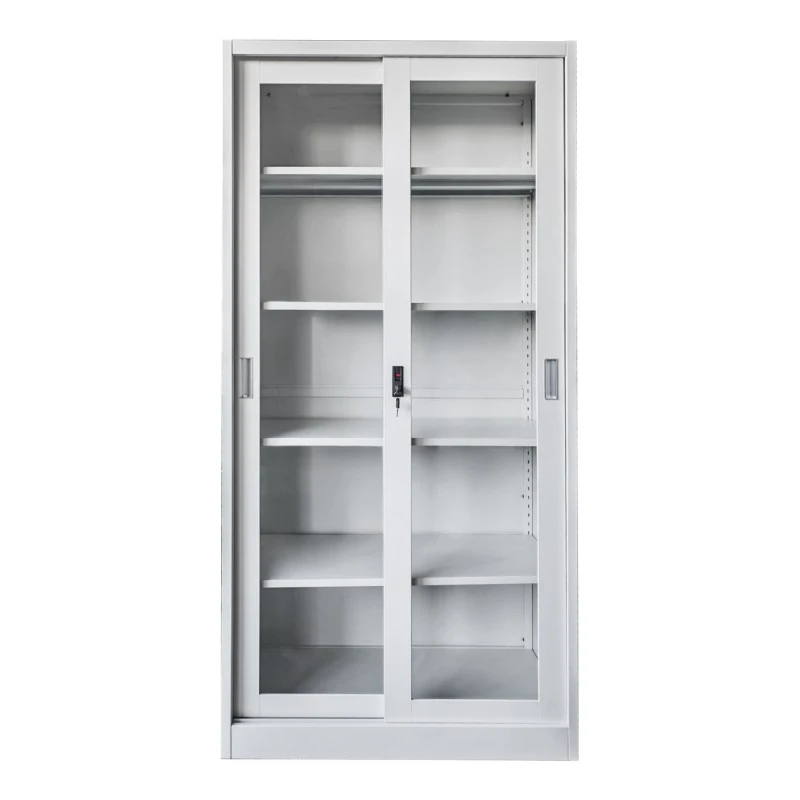 ΒΙΒΛΙΟΘΗΚΗ ΜΕ ΣΥΡΟΜΕΝΕΣ ΠΟΡΤΕΣ SIDER HM6632.02 ΜΕΤΑΛΛΙΚΗ ΛΕΥΚΗ 90x40x185Υεκ