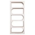 ΒΙΒΛΙΟΘΗΚΗ ΣΕΙΡΑ SANTORINI HM18062 MDF ΣΕ ΥΠΟΛΕΥΚΟ ΧΡΩΜΑ 80x38x180Yεκ.