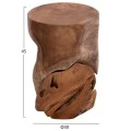 ΒΟΗΘΗΤΙΚΟ ΣΚΑΜΠΟ/ΤΡΑΠΕΖΑΚΙ STOMP HM9350.11 ΞΥΛΟ TEAK-ΦΥΣΙΚΟ Φ30x45Υεκ.
