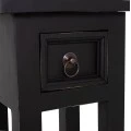 ΒΟΗΘΗΤΙΚΟ ΤΡΑΠΕΖΑΚΙ RAMU HM9484.02 ΑΠΟ ΜΑΟΝΙ ΞΥΛΟ ΜΑΥΡΟ ΜΕ ΣΥΡΤΑΡΑΚΙ 25x25x66,5Υεκ