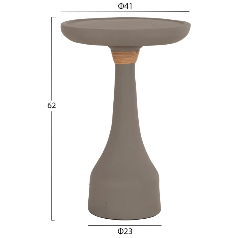 ΒΟΗΘΗΤΙΚΟ ΤΡΑΠΕΖΙ ΓΙΑ ΛΑΜΠΑΤΕΡ TORG HM18170.03 FIBER CEMENT ΓΚΡΙ Φ41x62Υεκ.