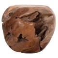 ΒΟΗΘΗΤΙΚΟ ΤΡΑΠΕΖΙ LOGGY HM18295 ΞΥΛΟ TEAK--ΦΥΣΙΚΟ 50x50x50Υεκ.