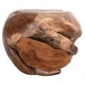 ΒΟΗΘΗΤΙΚΟ ΤΡΑΠΕΖΙ LOGGY HM18295 ΞΥΛΟ TEAK--ΦΥΣΙΚΟ 50x50x50Υεκ.