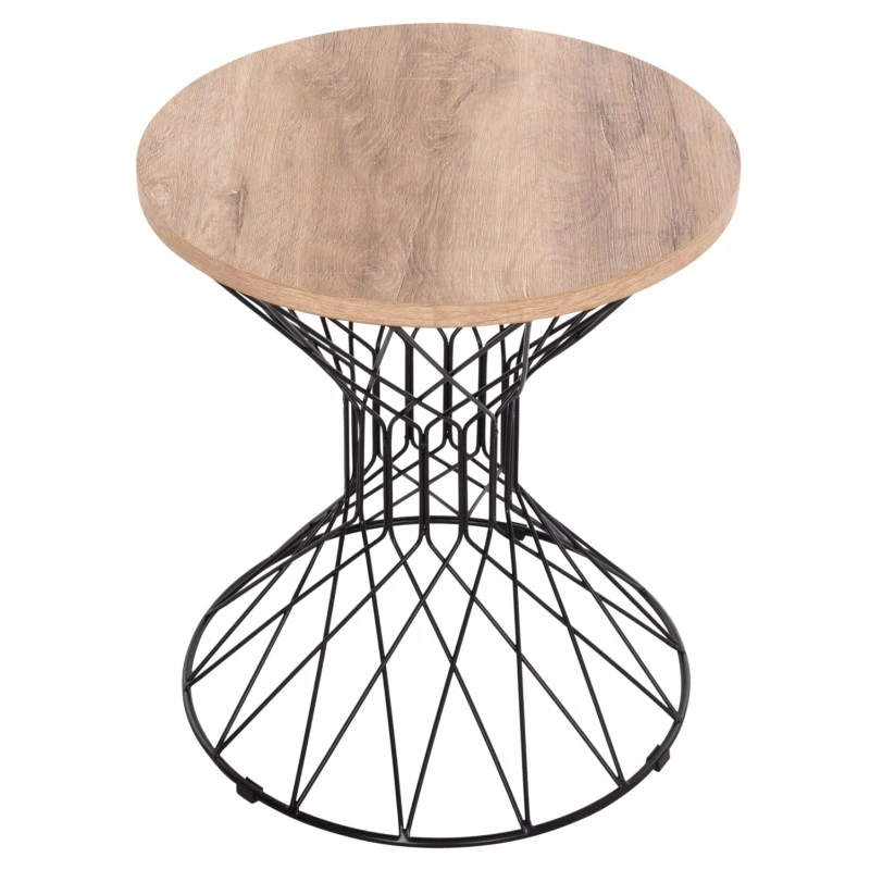 ΒΟΗΘΗΤΙΚΟ ΤΡΑΠΕΖΙ ΣΑΛΟΝΙΟΥ KEON HM18038.03 MDF TOP ΣΕ ΣΟΝΑΜΑ-ΜΕΤΑΛΛΟ Φ45x50Υεκ.