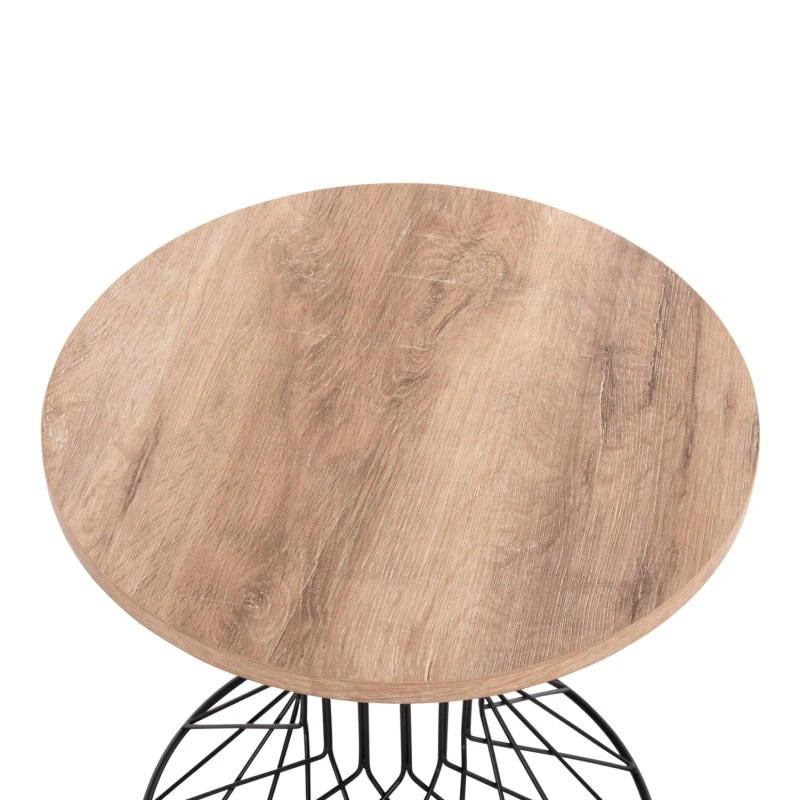 ΒΟΗΘΗΤΙΚΟ ΤΡΑΠΕΖΙ ΣΑΛΟΝΙΟΥ KEON HM18038.03 MDF TOP ΣΕ ΣΟΝΑΜΑ-ΜΕΤΑΛΛΟ Φ45x50Υεκ.