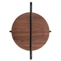 ΒΟΗΘΗΤΙΚΟ ΤΡΑΠΕΖΙ SYLO HM9618.02 MDF ΣΕ ΚΑΡΥΔΙ-ΜΑΥΡΟ ΜΕΤΑΛΛΟ Φ44x66Υεκ.